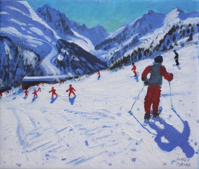 El instructor de esquí, Mottaret de Andrew Macara